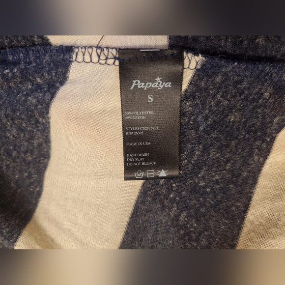 Papaya navy blue & cream cardigan - Picture 4 of 6